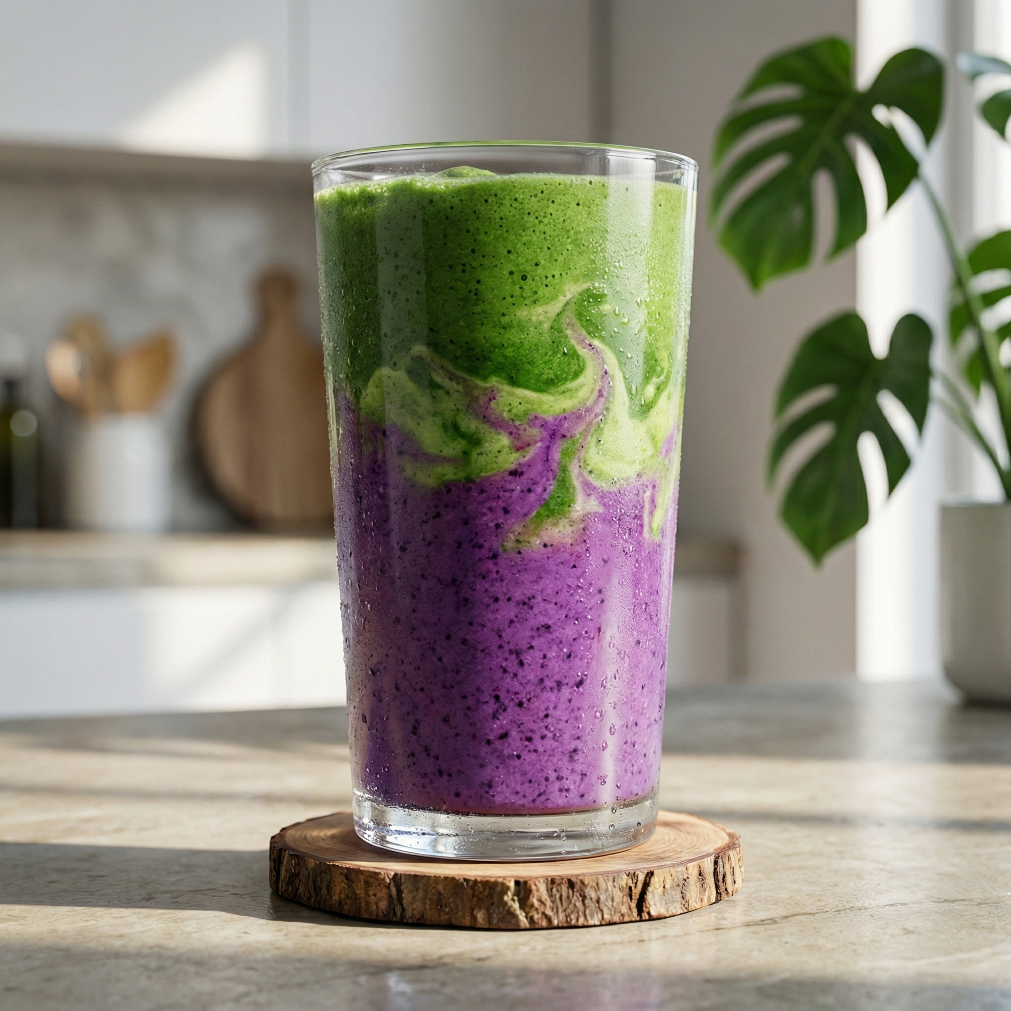 🥤 The "Zen & Glow" Matcha-Ube Smoothie